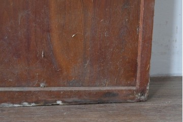 アンティーク建具　大正ロマン　型板ガラスを組み込んだ引き戸1枚　(R-085418)