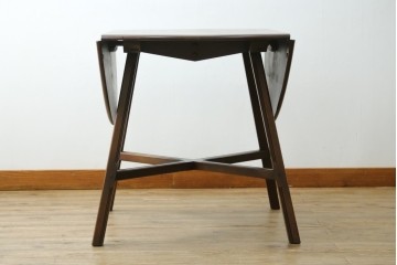 イギリスヴィンテージ　アーコール(ERCOL)　シンプルで機能性の良いバタフライテーブル　(R-085424)