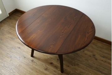 イギリスヴィンテージ　アーコール(ERCOL)　シンプルで機能性の良いバタフライテーブル　(R-085424)