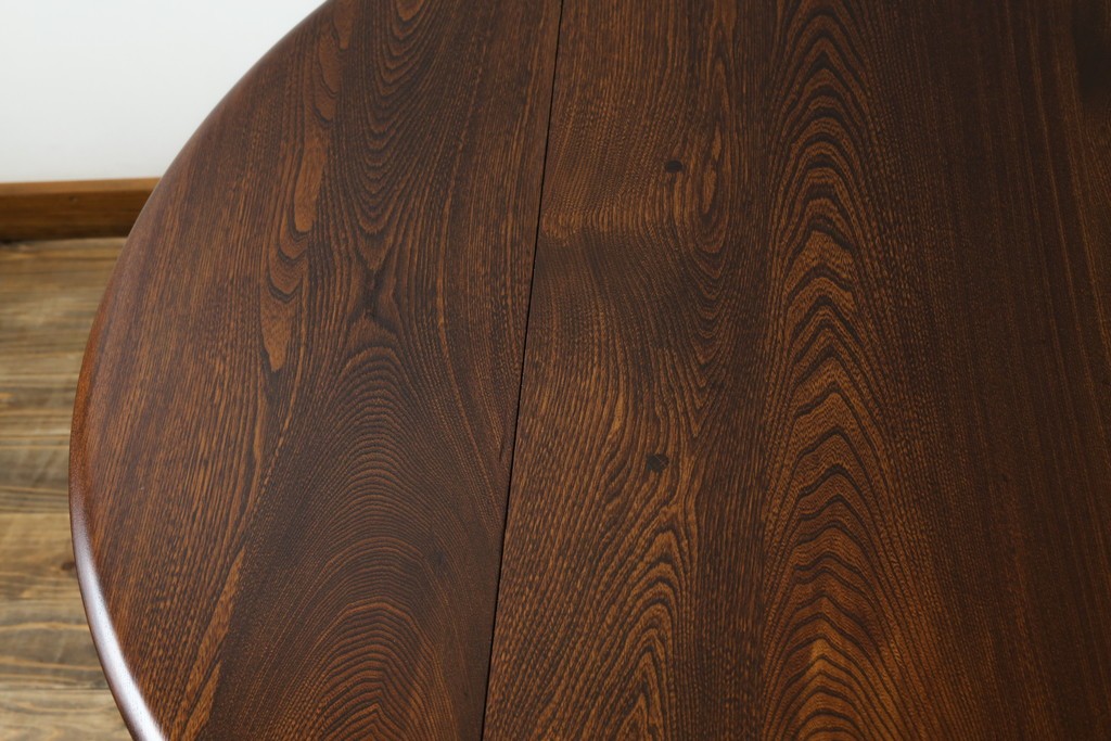 イギリスヴィンテージ　アーコール(ERCOL)　シンプルで機能性の良いバタフライテーブル　(R-085424)