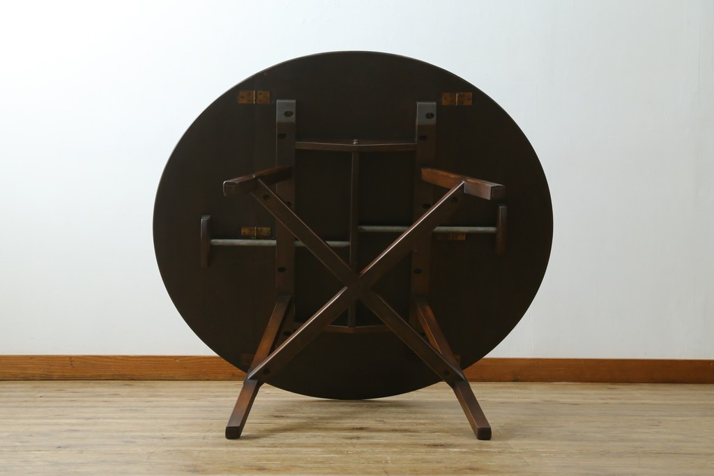 イギリスヴィンテージ　アーコール(ERCOL)　シンプルで機能性の良いバタフライテーブル　(R-085424)