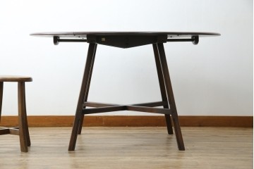 イギリスヴィンテージ　アーコール(ERCOL)　シンプルで機能性の良いバタフライテーブル　(R-085424)