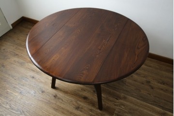 イギリスヴィンテージ　アーコール(ERCOL)　シンプルで機能性の良いバタフライテーブル　(R-085424)