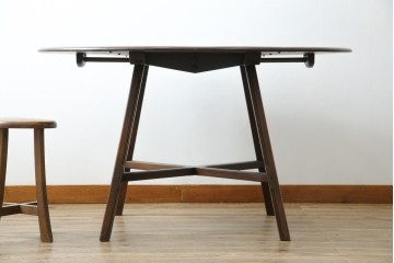 イギリスヴィンテージ　アーコール(ERCOL)　シンプルで機能性の良いバタフライテーブル　(R-085424)
