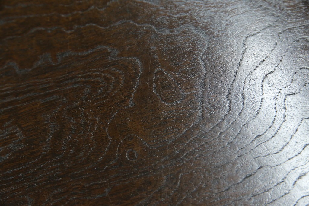 中古　美品　良品　国産　職人手作り品　前面格子戸の水屋箪笥食器棚　定価推定約25万円以上　(R-085425)