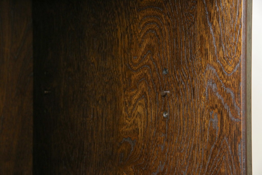 中古　美品　良品　国産　職人手作り品　前面格子戸の水屋箪笥食器棚　定価推定約25万円以上　(R-085425)