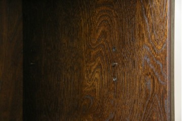 中古　美品　良品　国産　職人手作り品　前面格子戸の水屋箪笥食器棚　定価推定約25万円以上　(R-085425)