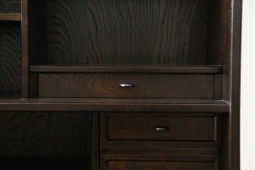 中古　美品　良品　国産　職人手作り品　前面格子戸の水屋箪笥食器棚　定価推定約25万円以上　(R-085425)