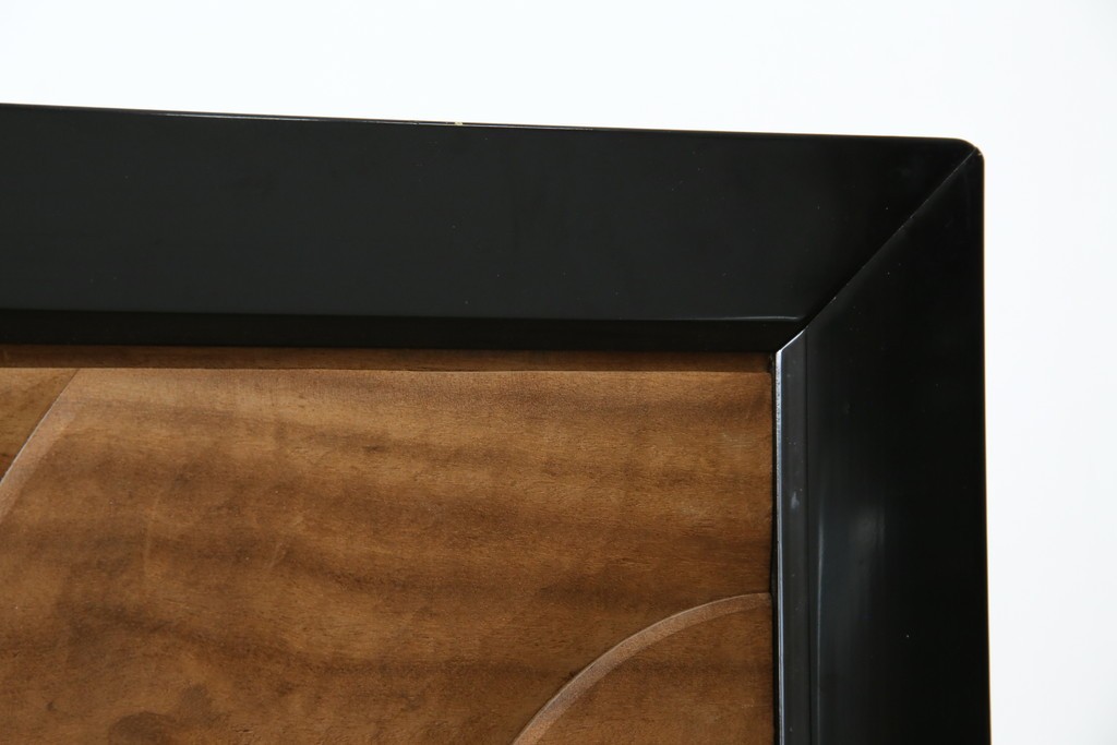 和製ヴィンテージ　井波彫刻　在銘作家物　新規制作で250万円以上相当の逸品!!　時代物の龍虎図衝立　(R-085427)