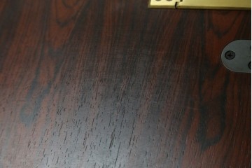 和製ヴィンテージ　美品　山品木工(YAMASHINA)　ローズウッド　上質な木目のスタイリッシュなライティングビューロー　(R-085429)