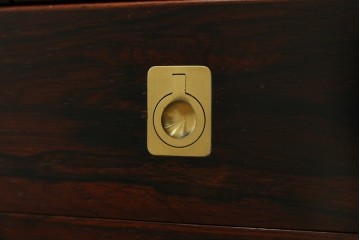 和製ヴィンテージ　美品　山品木工(YAMASHINA)　ローズウッド　上質な木目のスタイリッシュなライティングビューロー　(R-085429)