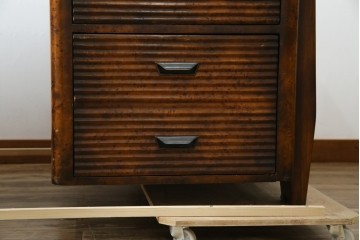 中古　美品　THEODORE ALEXANDER(セオドア・アレキサンダー)　造形美あふれる凝ったデザインの両袖机　定価推定約200万円前後　(R-085430)