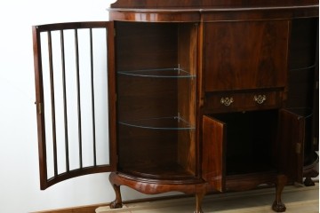 イギリスアンティーク　高級品!!　Lloyd’s Antiques(ロイズアンティークス)　マホガニー材　クラシカルなサイドバイサイドビューローブックケース　(R-085432)