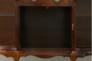 イギリスアンティーク　高級品!!　Lloyd’s Antiques(ロイズアンティークス)　マホガニー材　クラシカルなサイドバイサイドビューローブックケース　(R-085432)