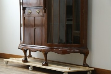 イギリスアンティーク　高級品!!　Lloyd’s Antiques(ロイズアンティークス)　マホガニー材　クラシカルなサイドバイサイドビューローブックケース　(R-085432)