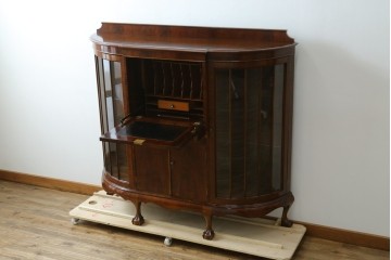 イギリスアンティーク　高級品!!　Lloyd’s Antiques(ロイズアンティークス)　マホガニー材　クラシカルなサイドバイサイドビューローブックケース　(R-085432)