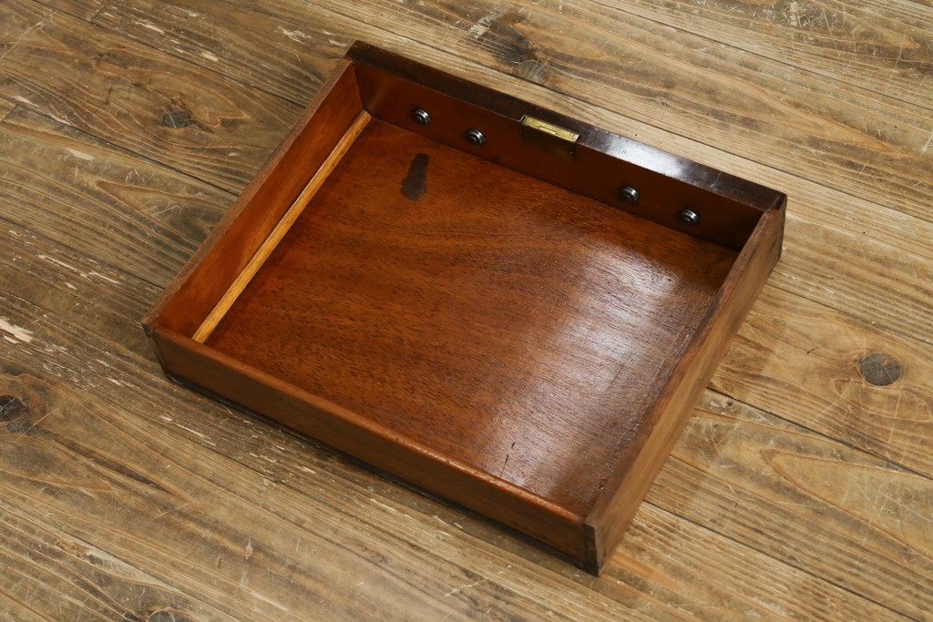 イギリスアンティーク　高級品!!　Lloyd’s Antiques(ロイズアンティークス)　マホガニー材　クラシカルなサイドバイサイドビューローブックケース　(R-085432)