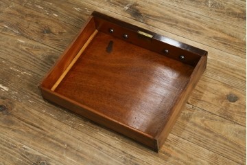 イギリスアンティーク　高級品!!　Lloyd’s Antiques(ロイズアンティークス)　マホガニー材　クラシカルなサイドバイサイドビューローブックケース　(R-085432)