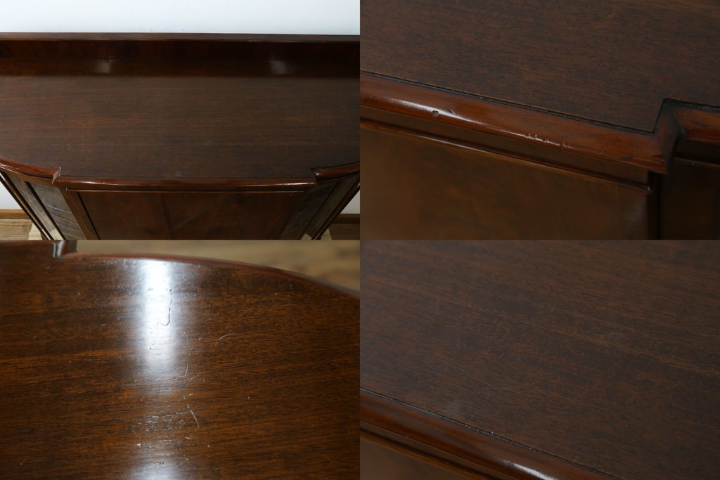 イギリスアンティーク　高級品!!　Lloyd’s Antiques(ロイズアンティークス)　マホガニー材　クラシカルなサイドバイサイドビューローブックケース　(R-085432)