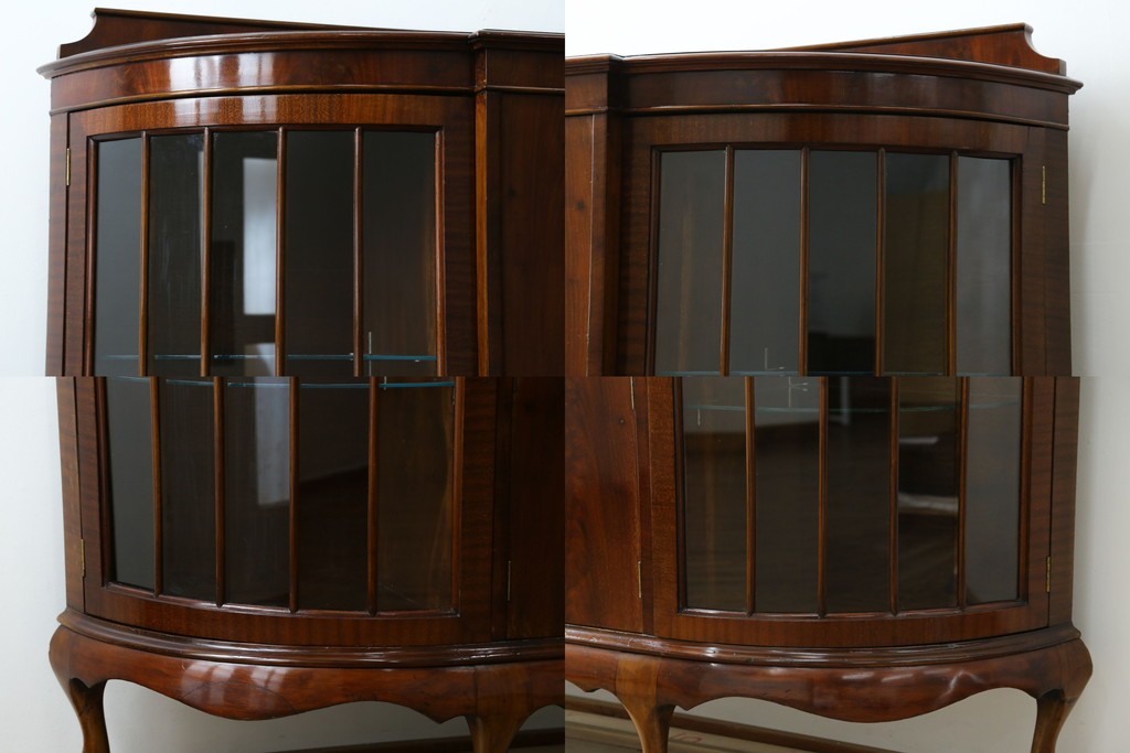 イギリスアンティーク　高級品!!　Lloyd’s Antiques(ロイズアンティークス)　マホガニー材　クラシカルなサイドバイサイドビューローブックケース　(R-085432)