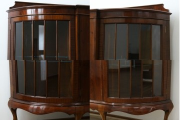 イギリスアンティーク　高級品!!　Lloyd’s Antiques(ロイズアンティークス)　マホガニー材　クラシカルなサイドバイサイドビューローブックケース　(R-085432)