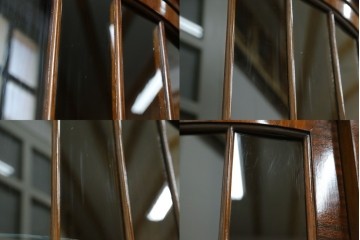 イギリスアンティーク　高級品!!　Lloyd’s Antiques(ロイズアンティークス)　マホガニー材　クラシカルなサイドバイサイドビューローブックケース　(R-085432)