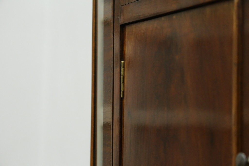 イギリスアンティーク　高級品!!　Lloyd’s Antiques(ロイズアンティークス)　マホガニー材　クラシカルなサイドバイサイドビューローブックケース　(R-085432)