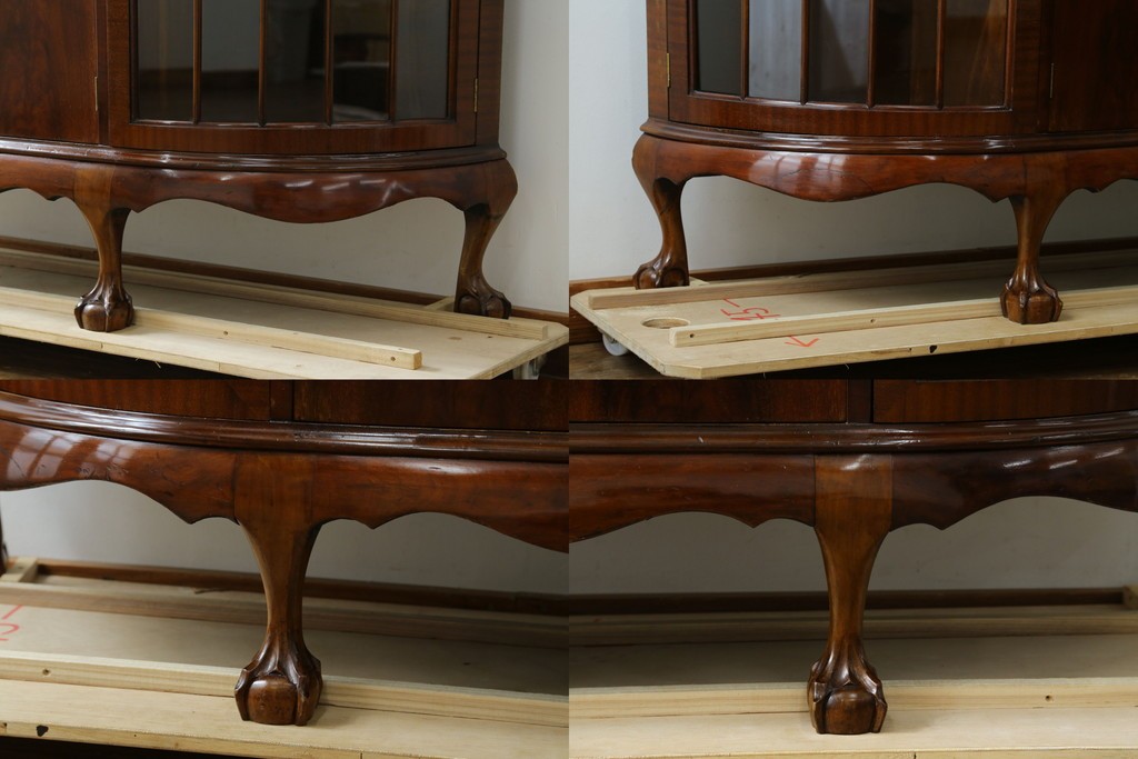 イギリスアンティーク　高級品!!　Lloyd’s Antiques(ロイズアンティークス)　マホガニー材　クラシカルなサイドバイサイドビューローブックケース　(R-085432)