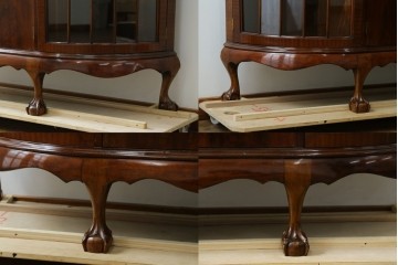 イギリスアンティーク　高級品!!　Lloyd’s Antiques(ロイズアンティークス)　マホガニー材　クラシカルなサイドバイサイドビューローブックケース　(R-085432)