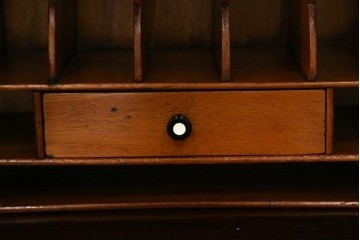 イギリスアンティーク　高級品‼　Lloyd’s Antiques(ロイズアンティークス)　マホガニー材　クラシカルなサイドバイサイドビューローブックケース　(R-085432)