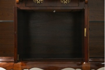 イギリスアンティーク　高級品‼　Lloyd’s Antiques(ロイズアンティークス)　マホガニー材　クラシカルなサイドバイサイドビューローブックケース　(R-085432)