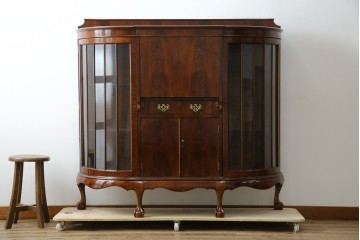 イギリスアンティーク　高級品‼　Lloyd’s Antiques(ロイズアンティークス)　マホガニー材　クラシカルなサイドバイサイドビューローブックケース　(R-085432)