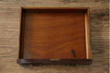 イギリスアンティーク　高級品‼　Lloyd’s Antiques(ロイズアンティークス)　マホガニー材　クラシカルなサイドバイサイドビューローブックケース　(R-085432)