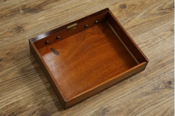 イギリスアンティーク　高級品‼　Lloyd’s Antiques(ロイズアンティークス)　マホガニー材　クラシカルなサイドバイサイドビューローブックケース　(R-085432)