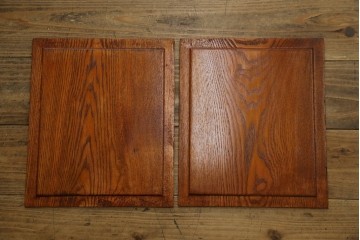 中古　超美品　上質な木味と格子細工が美しい水屋箪笥サイドボード　(R-085436)