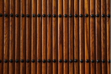 中古　超美品　上質な木味と格子細工が美しい水屋箪笥サイドボード　(R-085436)