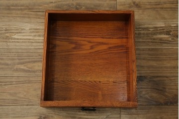 中古　超美品　緻密な格子戸と木地の風合いが美しい水屋箪笥サイドボード　(R-085437)