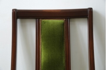 中古　美品　神戸洋家具　メープル不二屋　上品な佇まいが魅力的なダイニングチェア2脚セット　(R-085443)