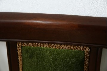 中古　美品　神戸洋家具　メープル不二屋　上品な佇まいが魅力的なダイニングチェア2脚セット　(R-085443)