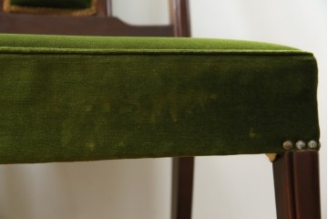 中古　美品　神戸洋家具　メープル不二屋　上品な佇まいが魅力的なダイニングチェア2脚セット　(R-085443)