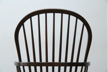 中古　美品　松本民芸家具　509C型　背もたれとアームの曲線が美しいウィンザーチェア　定価約17万円　(R-085447)