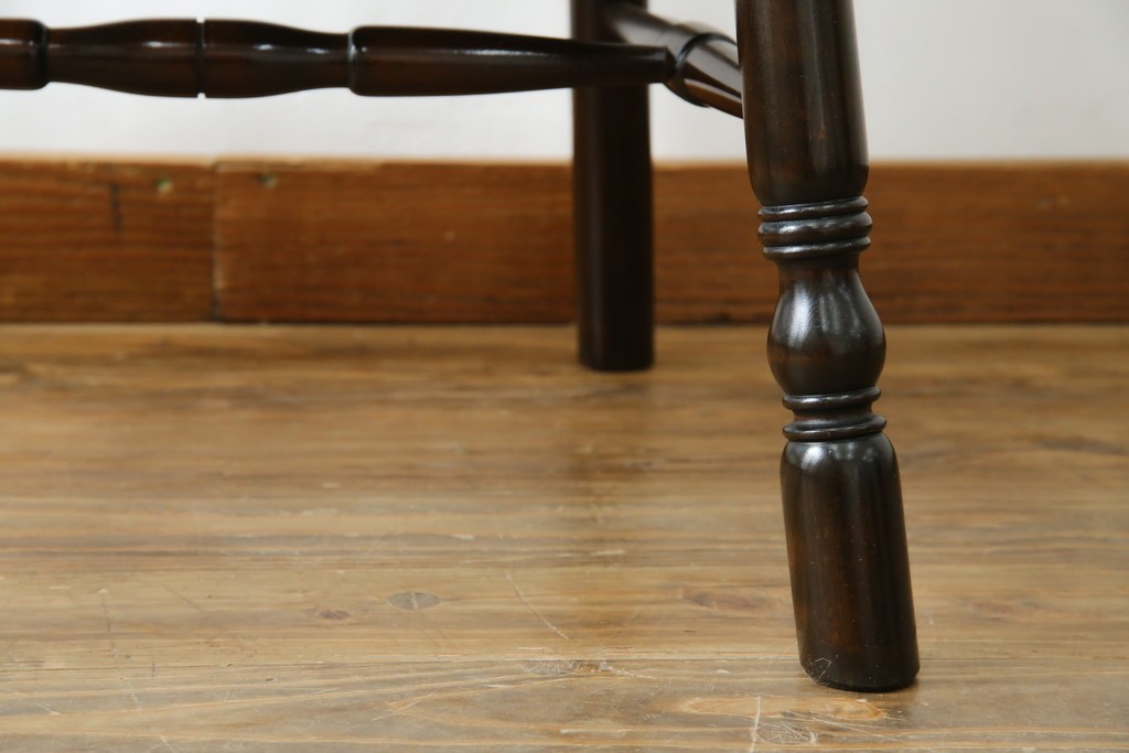 中古　美品　松本民芸家具　509C型　背もたれとアームの曲線が美しいウィンザーチェア　定価約17万円　(R-085447)