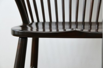 中古　美品　松本民芸家具　509C型　背もたれとアームの曲線が美しいウィンザーチェア　定価約17万円　(R-085447)