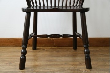 中古　美品　松本民芸家具　509C型　背もたれとアームの曲線が美しいウィンザーチェア　定価約17万円　(R-085447)