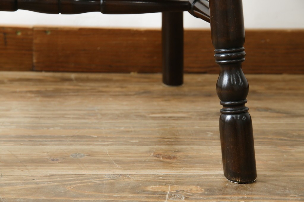 中古　美品　松本民芸家具　509C型　背もたれからアームへと連なる曲線が美しいウィンザーチェア　定価約17万円　(R-085447)