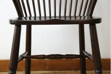 中古　美品　松本民芸家具　509C型　背もたれからアームへと連なる曲線が美しいウィンザーチェア　定価約17万円　(R-085447)