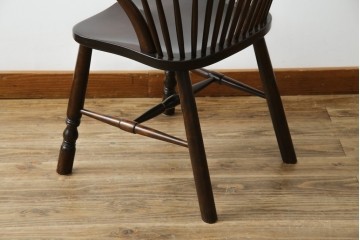 中古　美品　松本民芸家具　509C型　背もたれからアームへと連なる曲線が美しいウィンザーチェア　定価約17万円　(R-085447)