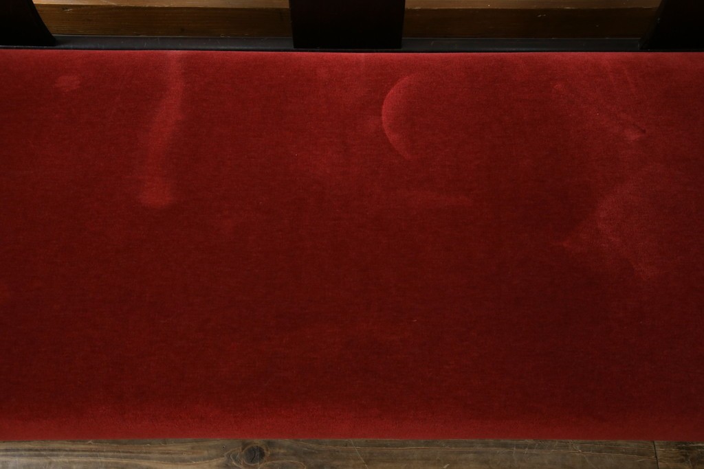 中古　松本民芸家具　#77型曲肘イスIII　なめらかな曲肘と直線的な背板の対比が美しい3人掛けソファ　定価約40万円　(R-085448)