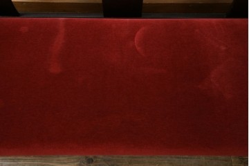 中古　松本民芸家具　#77型曲肘イスIII　なめらかな曲肘と直線的な背板の対比が美しい3人掛けソファ　定価約40万円　(R-085448)