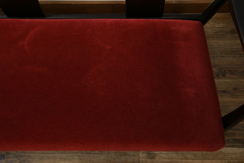 中古　松本民芸家具　#77型曲肘イスIII　なめらかな曲肘と直線的な背板の対比が美しい3人掛けソファ　定価約40万円　(R-085448)